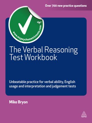cover image of Verbal Reasoning Test Workbook